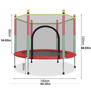 Trampoline interactif pliable en PVC souple pour enfants avec filet de sécurité pour les tout-petits - Product Image 6