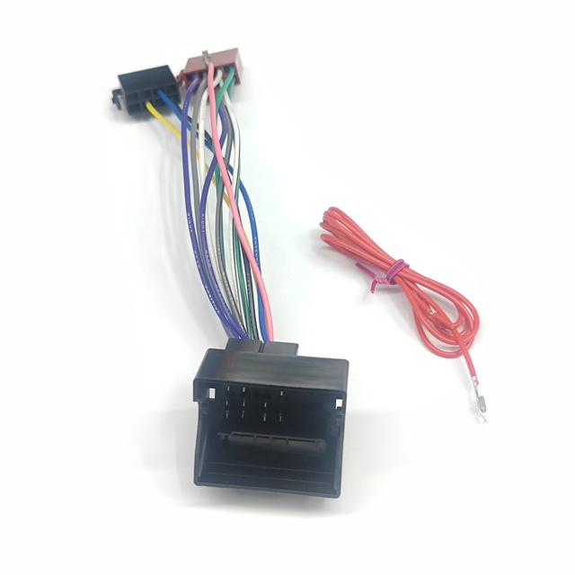 Star 8 Pin Iso Adapter Lead to Quad-lock Plug Customizable Length Car Dvd Player Wire Harness for VW Audi Seat Skoda