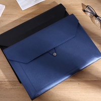 Porte-documents A4 en cuir PU imperméable pour bureau, école et affaires, avec logo personnalisé, idéal pour organiser les documents - Vente chaude