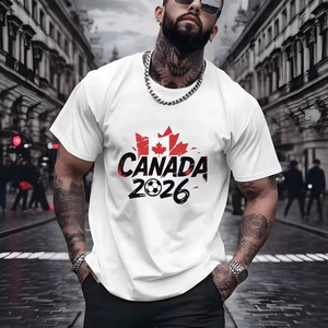 Canada <b>Soccer</b> Jersey Sublimated Print Crew Neck Unisex Adult Breathable All Seasons Football Apparel - Product Image 4