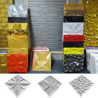 Panneau mural 3D moderne en PVC gaufré, imperméable et ignifuge, installation facile pour la décoration intérieure, chambre, salle de bain, salle de sport - Vente chaude
