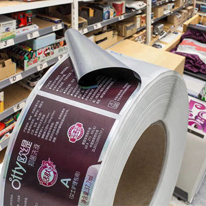 Etiquetas de papel autoadhesivas impermeables, pegatinas de comestibles de forma cuadrada para uso de velas que no se pueden arrancar - Product Image 5