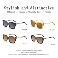 Gafas de Sol Cuadradas Extra Grandes de Moda con Protección UV400 y Anti Luz Azul para Hombre, Monturas de Acetato, Precio al por Mayor, Logotipo Personalizado