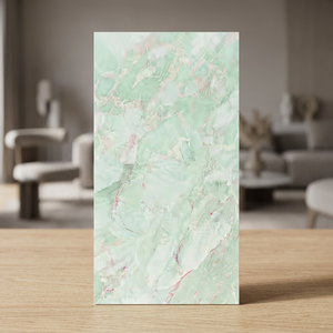 Baldosas de Porcelana Pulida de Mármol Blanco de 800x1600 mm, Superficie Inspirada en Calacatta de Lujo para Interiores Elegantes - Product Image 1