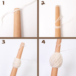 Filature à aiguille en bois <span class=keywords><strong>de</strong></span> hêtre en forme <span class=keywords><strong>de</strong></span> fleur avec boule centrale Nostepinne, enrouleur <span class=keywords><strong>de</strong></span> <span class=keywords><strong>laine</strong></span> portable pour débutants en tricot - Product Image 3