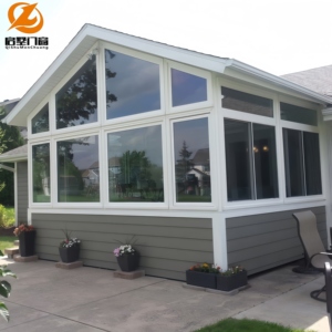 Solárium Moderno de Aluminio con Techo Inclinado y Plano, Diseño Personalizado, Estructura Duradera y Estable, <span class=keywords><strong>Cerramiento</strong></span> de Vidrio para Patio o Parque - Product Image 2