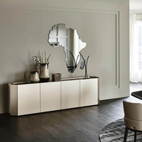 Buffet italien de luxe léger, couleur champagne, armoires de rangement, meubles, maison, salon, armoires