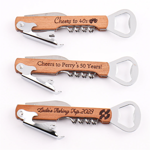 <span class=keywords><strong>Tire</strong></span>-<span class=keywords><strong>bouchon</strong></span> <span class=keywords><strong>personnalisé</strong></span> avec logo, cadeau de mariage, <span class=keywords><strong>bois</strong></span> et métal, ouvre-bouteille pour vin et bière - Product Image 1