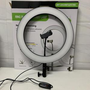 14 pouces Dimmable 240 Leds Anneau Lampe Photographie Anneau lumière 3200K-5500K Trépied Support Pour Caméra Photo Studio Téléphone - Product Image 1