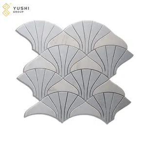 Yushi Group marble mosaic tile 3d Mosaic Stone Marble lexington white marble mosaic tile