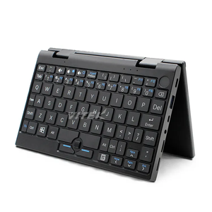 <span class=keywords><strong>2</strong></span> ב 1 מתכת צר גבול עם תאורה אחורית מקלדת כיס מחשב נייד יוגה 360 תואר סיבוב מיני נייד מחשב נייד - Product Image 4