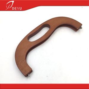 מותאם אישית במפעל עץ מסגרת ארנק מצמד תיק ידיות עבור תיקי אבזר - Product Image 3