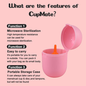 Estuche de Esterilización Ecológico para Copas Menstruales, Calentamiento por <span class=keywords><strong>Microondas</strong></span> a Alta Temperatura, Caja de Limpieza para Copas Menstruales Furuize Cupmate - Product Image 5