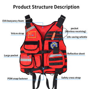 Chaleco salvavidas. Chaleco salvavidas Torrent estimulado por flujo de agua Control de inundaciones y equipo de seguridad de rescate de emergencia - Product Image 2