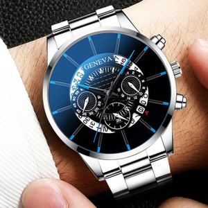 Montre pour homme tendance à la vente chaude, montre à quartz pour homme personnalisée à trois aiguilles, bracelet en acier allié - Product Image 3