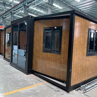 Maison portable modulaire préfabriquée extensible de 20 pieds, sortie d'usine