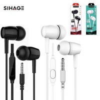 Écouteurs filaires L29 D21 3,5 mm avec microphone, stéréo basses pour le sport, intra-auriculaires, contrôle en ligne, pour les utilisateurs en ligne