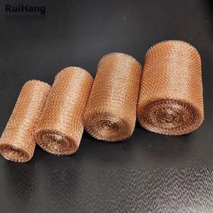RUIHANG, rollo de malla de cobre sólido de 5 pulgadas x 30/50 pies, bloqueador de pájaros roedores con orificio de destilación, bolsa de embalaje de animales de tela de cobre puro - Product Image 1