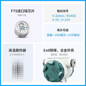 Transmisor de Presión a Prueba de Explosiones PCM400H, 4-20mA, Acero Inoxidable, IP65, Silicio Difundido, con Pantalla de Campo - Product Image 4