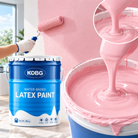 Peinture au latex à base d'eau sans produits toxiques, prix usine OEM ODM, pour murs intérieurs et extérieurs, revêtement mural acrylique sans APEO