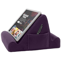 Support de tablette en mousse gel pour téléphones/iPads/liseuses électroniques, 2 angles de vision, 2 poches latérales, accessoires, coussin, fabriqué en Chine