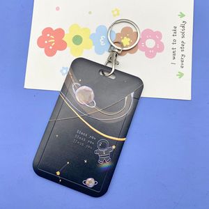 Kreative Cartoon Astronaut Student Mahlzeit Karte Kinder und ältere Menschen Bus Kartenspiel mit Lanyard - Product Image 6