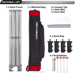 Tente instantanée de qualité supérieure 10x15FT avec fenêtre de style église élégante pour événements en plein air, blanche - Product Image 5