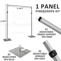 Support de toile de fond droit en aluminium / Tente de mariage / Kits de poteaux et de draperies