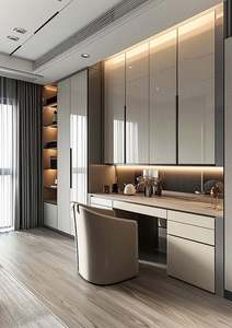 Armoire de style moderne personnalisable, de qualité, durable, avec de nombreux espaces de rangement, pour la maison, l'hôtel, le centre commercial, la chambre à coucher - Product Image 4