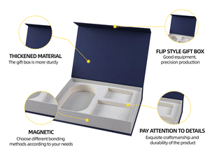 Boîtes d'avion personnalisées de luxe de haute qualité avec gaufrage et pelliculage mat, fermeture magnétique pour emballage de bijoux et logo personnalisé - Product Image 3