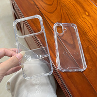 Prix Direct Usine IDEAL – Coque de Téléphone Transparente en TPU+Acrylique Cristal 1,5 mm pour iPhone 14 15 16 Plus 17 18 Pro Max 18 Pro