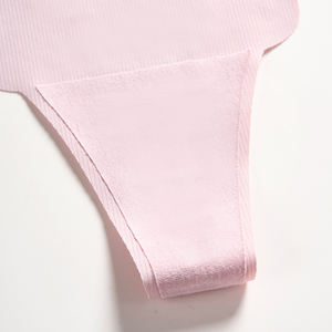 Tanga Sexy de Spandex para Mujer, Transpirable, Sin Costuras, con Encaje, Cintura Ondulada, Sin Marcas, Talla XS, Lencería de Tiro Bajo, Logotipo Personalizado - Product Image 5