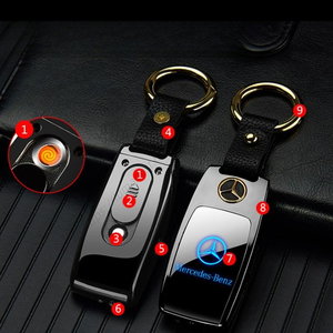 Porte-clés USB multifonction en gros avec écran LED, design moderne pour usage quotidien et situations d'urgence, livré en coffret cadeau - Product Image 1