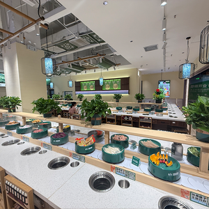 Sistema multifuncional de alimentos <span class=keywords><strong>Kaiten</strong></span> para tren de sushi/restaurante Buffer/restaurante de olla caliente - Product Image 4