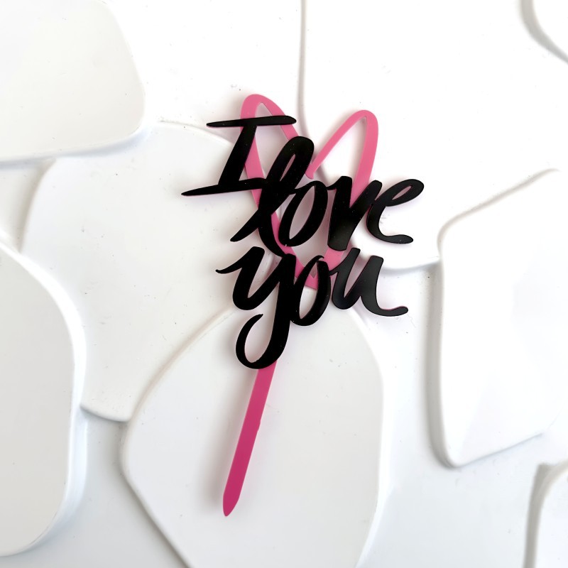 L'amour je t'aime rose noir