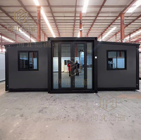 Maison mobile préfabriquée en acier léger de 20 pieds ou 40 pieds, 2, 3, 4 ou 5 chambres, pliable, extensible, mini-maison conteneur, villa de luxe préfabriquée