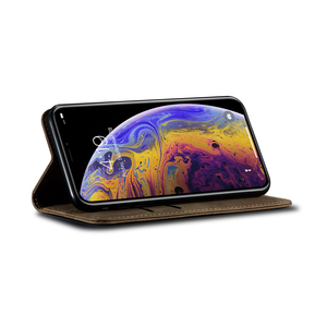 Étui en cuir portefeuille de luxe pour <span class=keywords><strong>iPhone</strong></span> 16 15 14 Plus 13 <span class=keywords><strong>11</strong></span> 12 <span class=keywords><strong>Pro</strong></span> Max sacs de téléphone en métal à rabat - Product Image 4