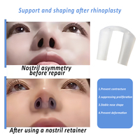 Retenedor Nasal de Silicona para Recuperación de Rinoplastia, Tallas 6-12, Soporte Nasal y Férula Nasal de Fácil Inserción