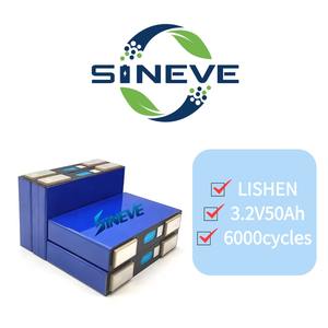 بطارية ليثيوم فوسفات الحديد Lishen Lifepo4 بجهد 3.2 فولت وسعة 50 أمبير في الساعة لتخزين الطاقة الشمسية ونظام الطاقة المنزلية 24 فولت - Product Image 1