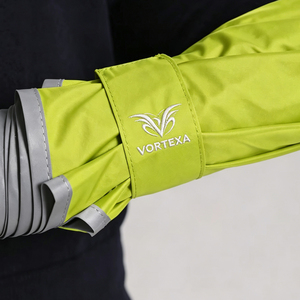 custom logo branded <b>windproof</b> pongee automatic straight large golf <b>umbrellas</b> with Reflective edge for people who walk at night - Product Image 6