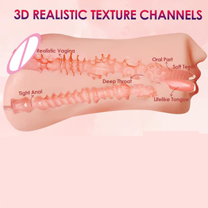 Usine En Gros Sex Toys Vagin Artificiel Anus <span class=keywords><strong>Bouche</strong></span> pour Hommes Masturbation Vente à Chaud TPE Masturbateur Mâle Chatte De Poche - Product Image 5
