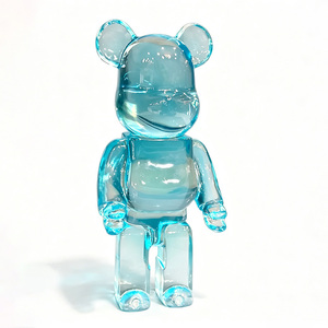 Estatua de Oso BearBrick de Resina Transparente, Diseño Artístico Hecho a Mano, con Color Personalizable, para Decoración Moderna del Hogar, Coleccionables - Product Image 5