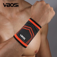 VBOSi 7017B Muñequera de Compresión Deportiva Médica Unisex de Nylon con Bajo MOQ, Banda de Seguridad Absorbente para Tenis, Baloncesto y Fitness