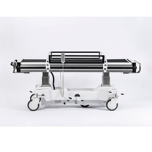 Chariot de transfert médical électrique XW-PTB-8S en acier inoxydable, structure intégrée avec télécommande pour usage hospitalier - Product Image 3