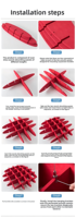 Plafond Acoustique en Feutre PET, Formes Variées, Nuages Absorbants du Bruit pour Plafond Suspendu, Idéal pour les Bureaux Modernes