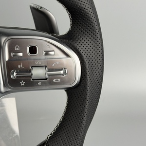 Volante de Fibra de Carbono y Cuero para <span class=keywords><strong>Mercedes</strong></span> E300, Clase G W205/W213/X253, Clase C/<span class=keywords><strong>E</strong></span>/S/GL, CLE, Modificación Nueva - Product Image 4