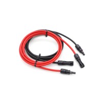 Câble d'extension solaire PNTECH rouge et noir, connecteur mâle-femelle, 4 mm, 6 mm, 10 mm, DC-DC, 1000 V, 1500 V, XLPO