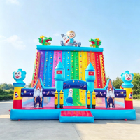 Château gonflable géant sur le thème de l'espace, mur d'escalade, combo de mur d'escalade, matériau PVC, capacité de 1000 kg