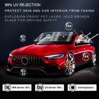 Film solaire nano-céramique métallique réfléchissant par pulvérisation magnétronique VKOOL, anti-rayures, anti-UV, changeant de couleur, pour vitres de voiture