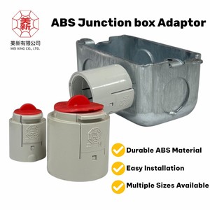 Adaptateur en plastique ABS à joint scellé haute résistance, raccord rapide pour conduit, pour connexion de fils dans une boîte de jonction galvanisée - Product Image 1